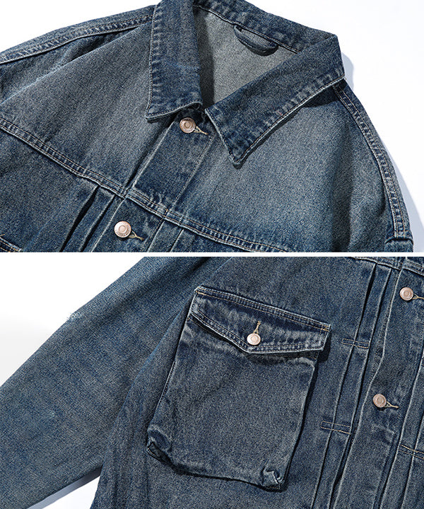 2ndタイプ ウォッシュ&ダメージ デニムジャケット