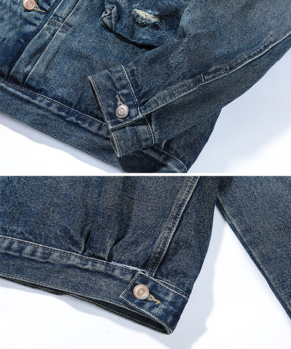 2ndタイプ ウォッシュ&ダメージ デニムジャケット