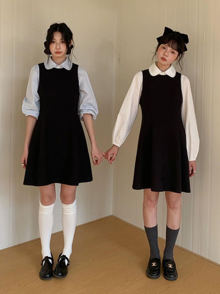 ラウンド襟ガーリーブラウス