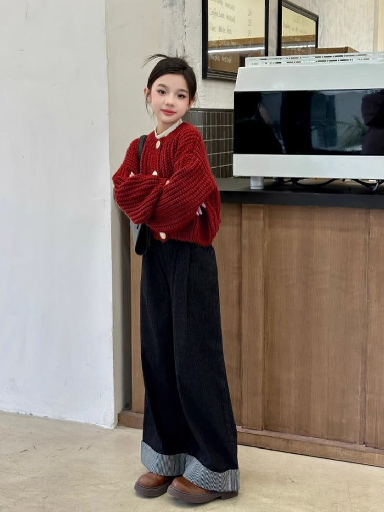 ノエルビッグボタン カーディガン