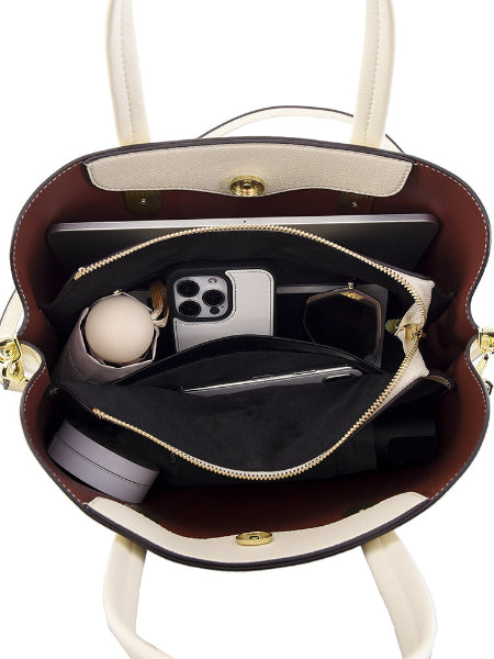 シンプルデザイン 大容量トートバッグ