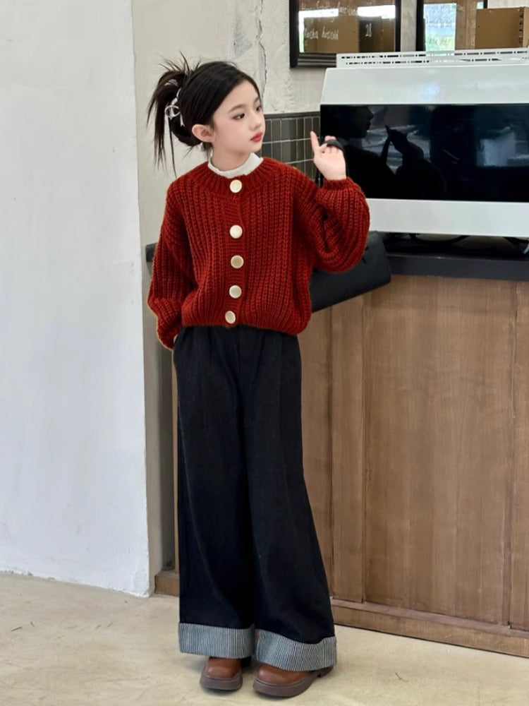 ノエルビッグボタン カーディガン