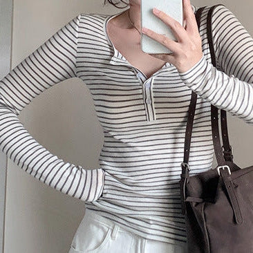 長袖カットソー　フェミニントップス