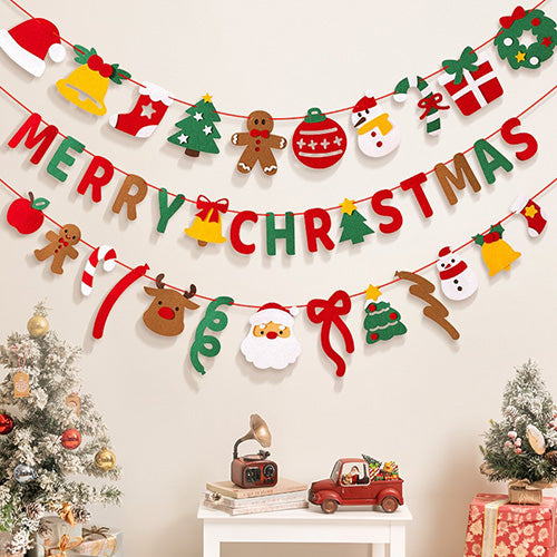 クリスマス用🦌フェルトの壁飾り