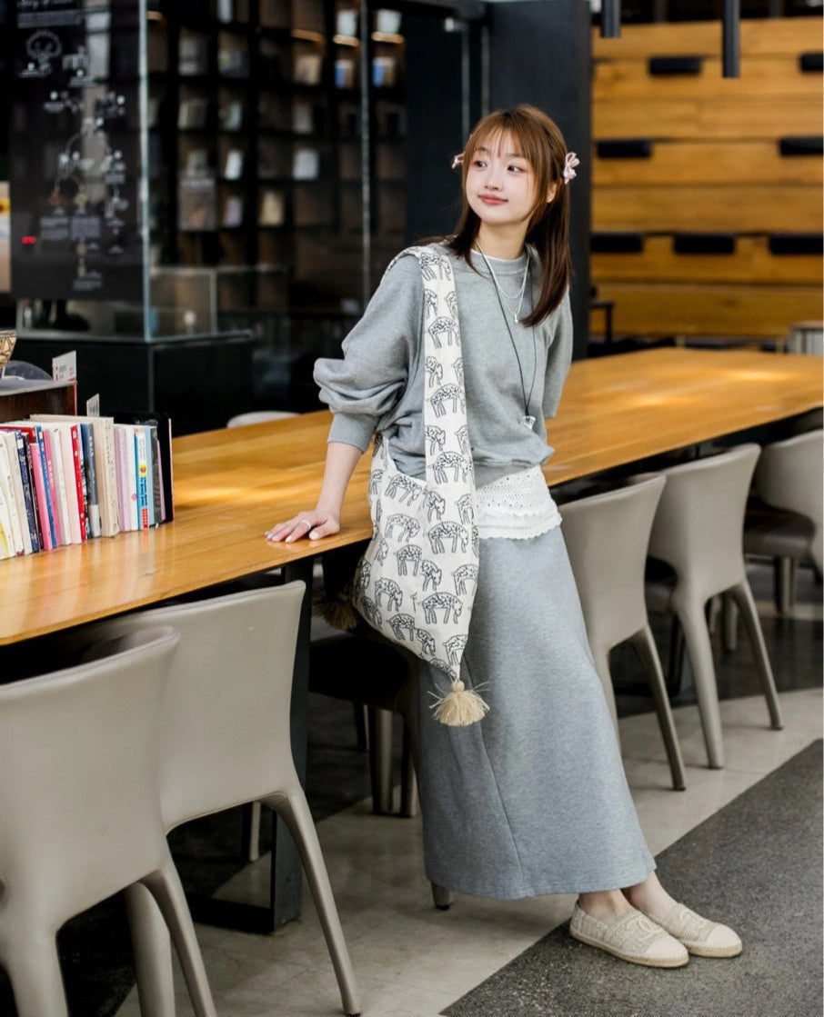 アニマル柄×ショルダーキャンバスバッグ