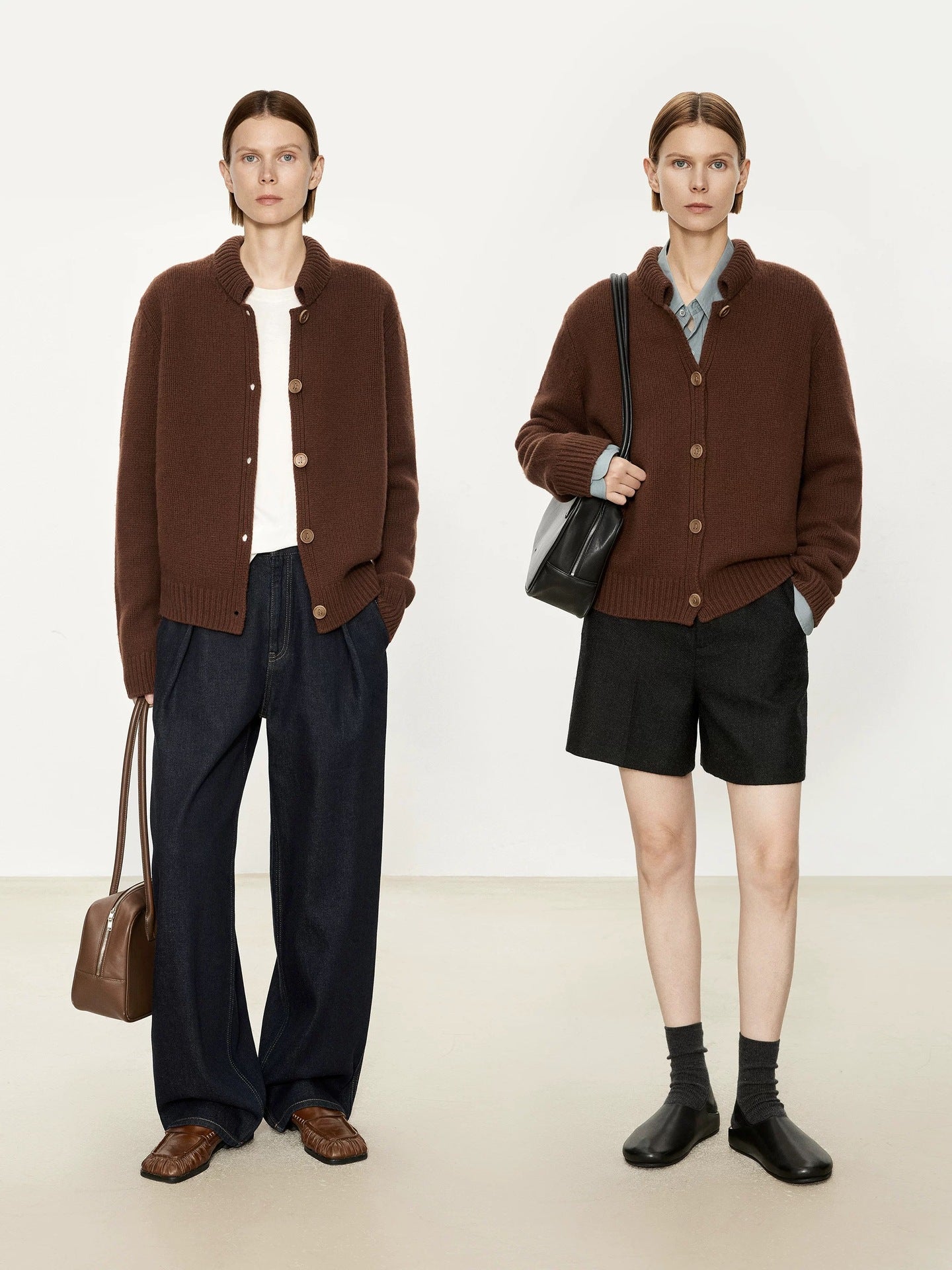 ウールニットカーディガン