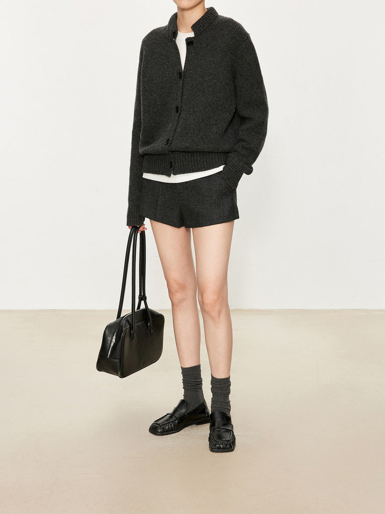 ウールニットカーディガン