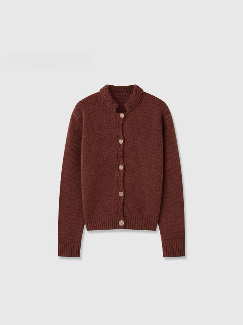ウールニットカーディガン