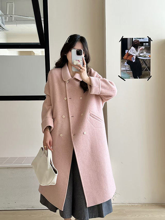 ハイエンドダブルブレストウールコート