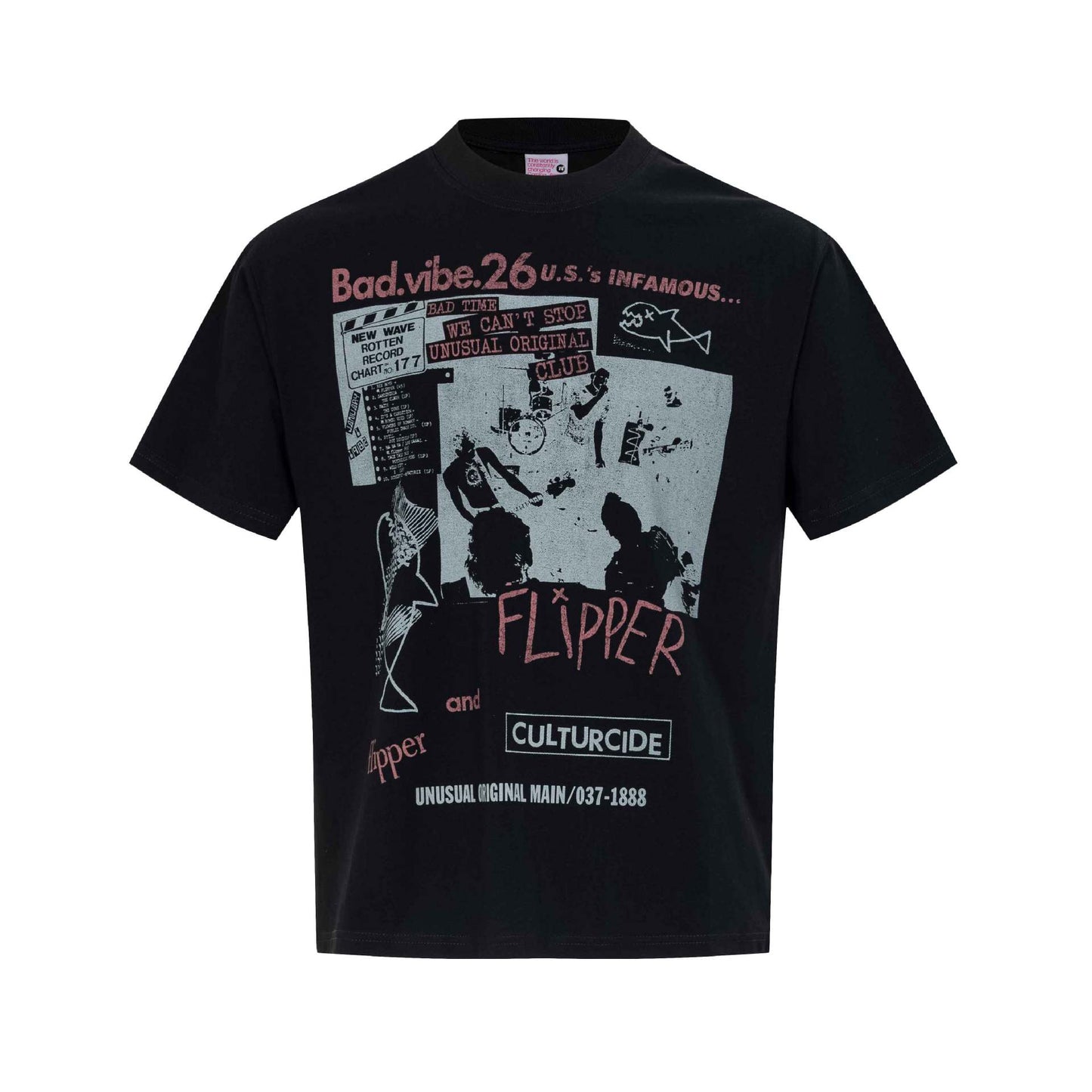 ロックグラフィカルTシャツ
