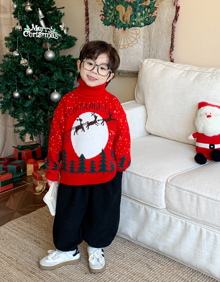 スタイリッシュ タートルネックセーター