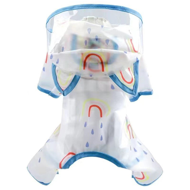 虹色レインコート