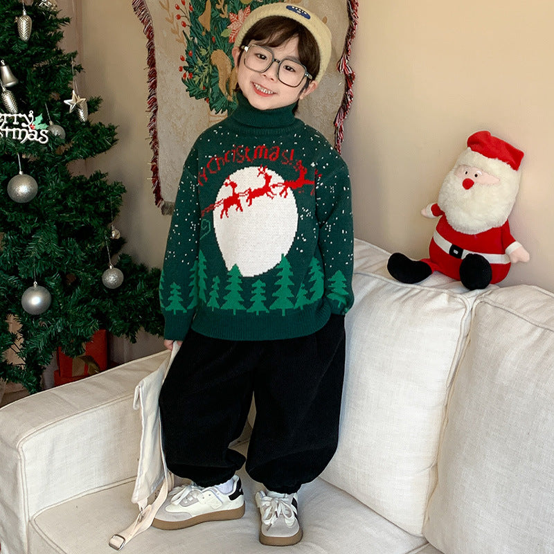 スタイリッシュ タートルネックセーター