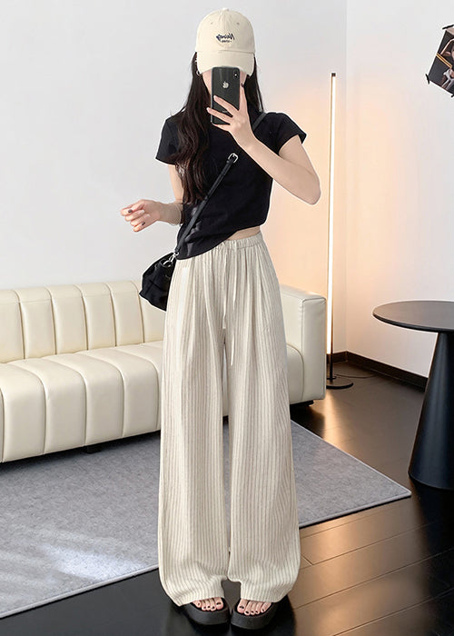 ストライプワイドパンツ