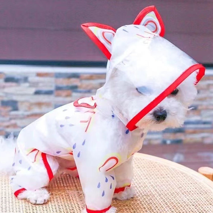 虹色レインコート