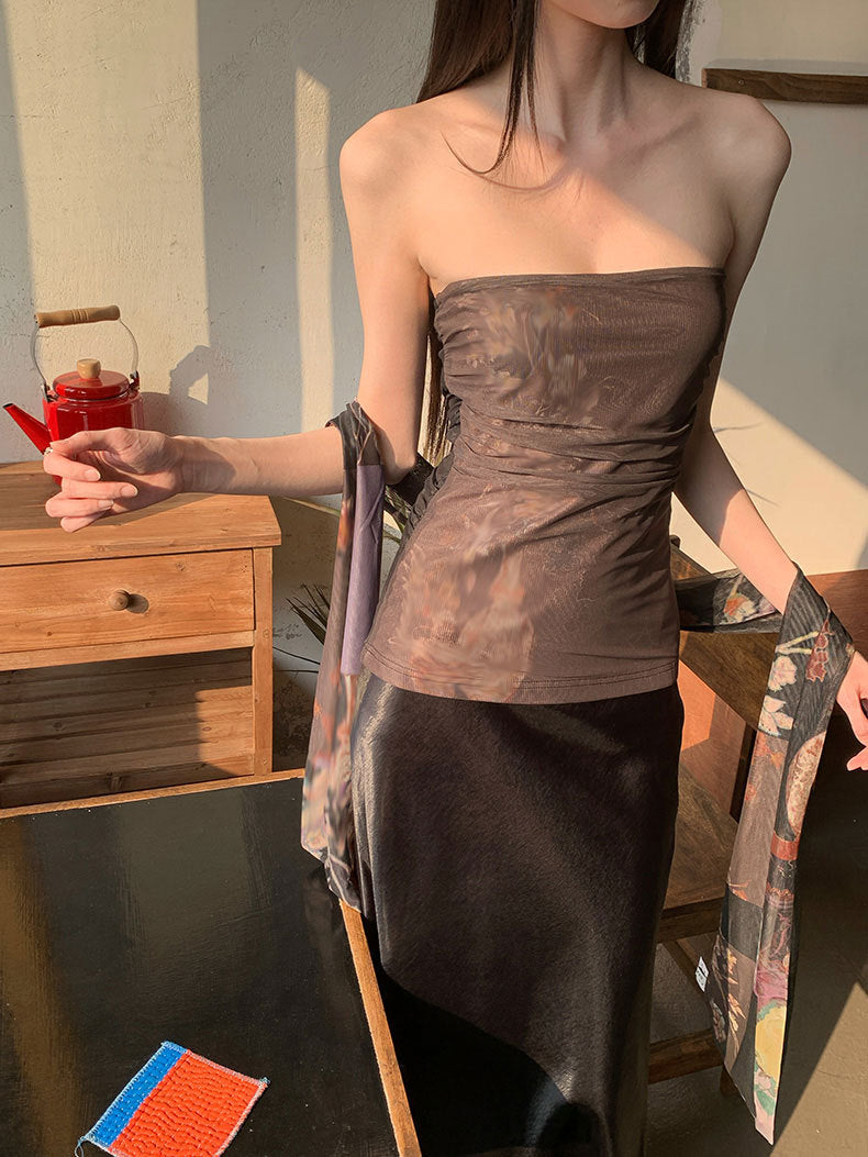 メッシュベストトップス