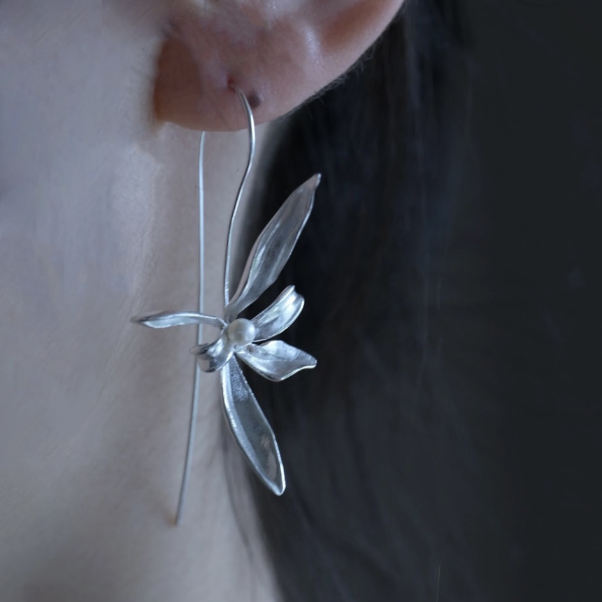 オーキッドパールピアス
