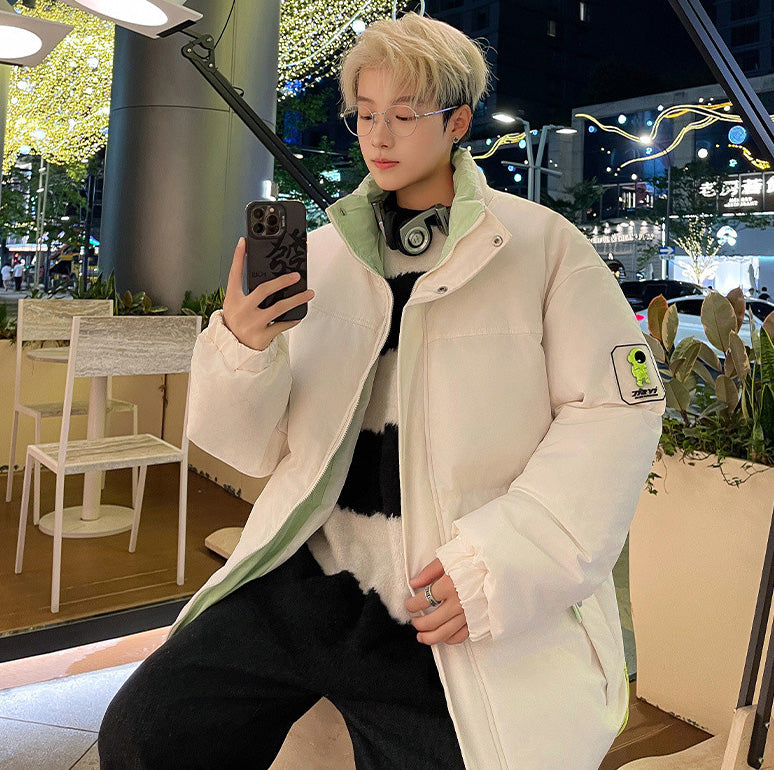 スタンドカラー中綿ジャケット