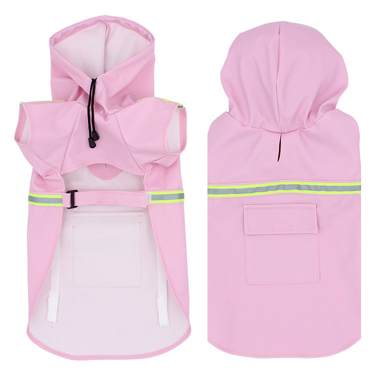 鮮やかカラーで視認性くっきり！ レインコート