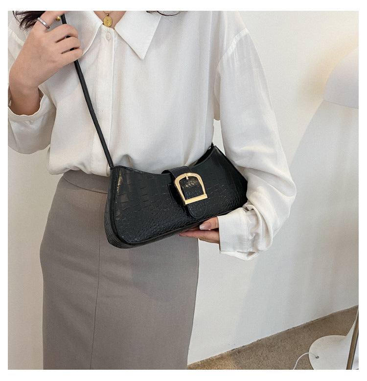 クロコダイル柄×ショルダーハンドバック