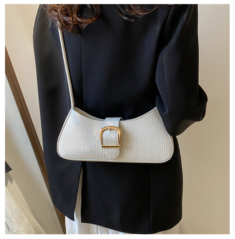 クロコダイル柄×ショルダーハンドバック