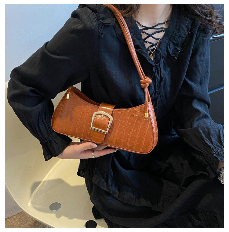 クロコダイル柄×ショルダーハンドバック