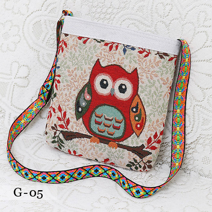 エスニック柄 ジャガード ショルダーバッグ 象 モチーフ 斜めがけ ミニトート レディース 軽量 フェス ギフト