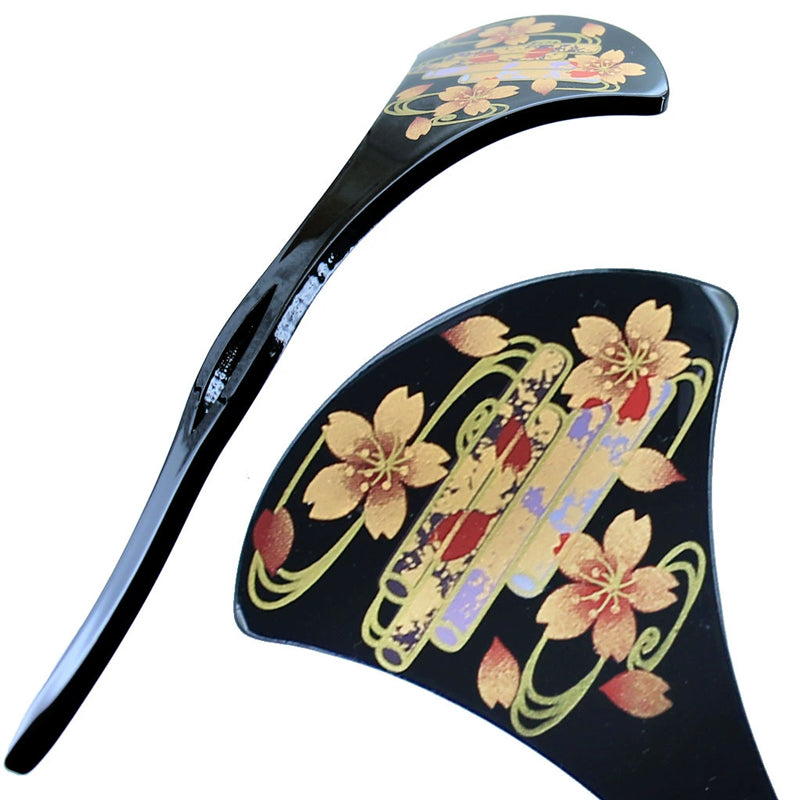 和柄かんざし 桜 和装ヘアアクセ 軽量 夜会巻き 一本挿し まとめ髪 浴衣 着物 成人式 卒業式