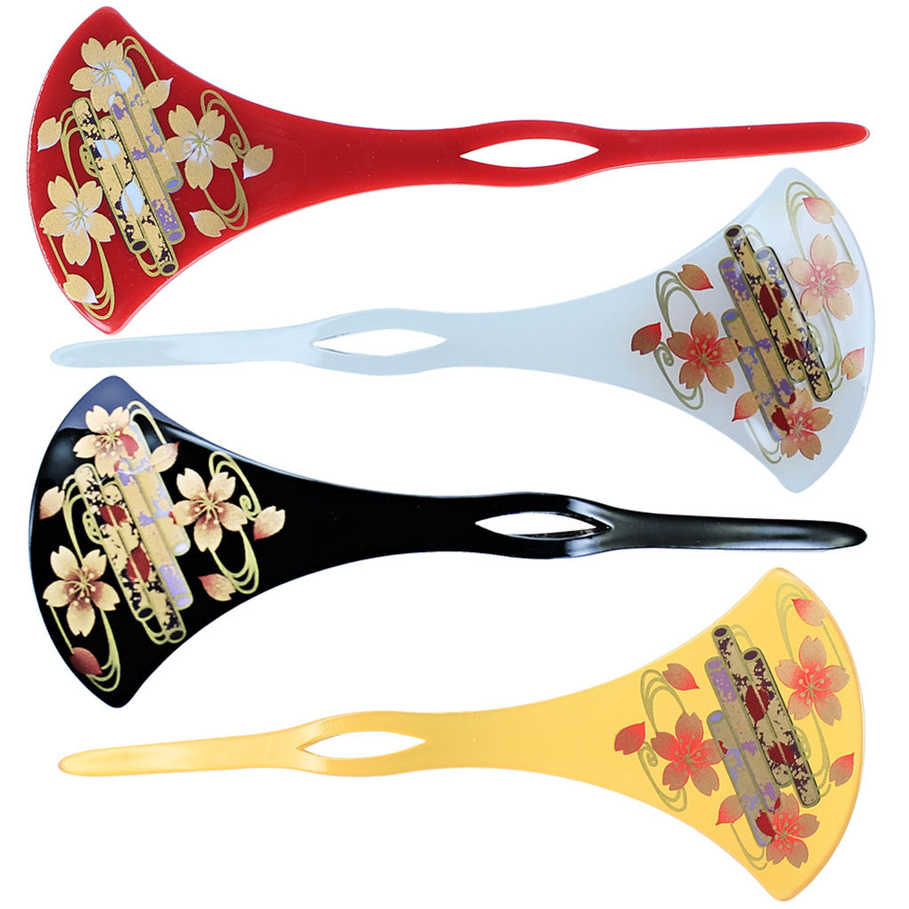 和柄かんざし 桜 和装ヘアアクセ 軽量 夜会巻き 一本挿し まとめ髪 浴衣 着物 成人式 卒業式