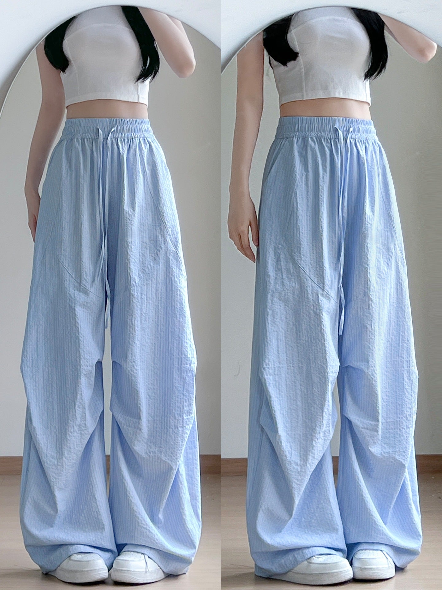 バルーンシルエット イージーワイドパンツ