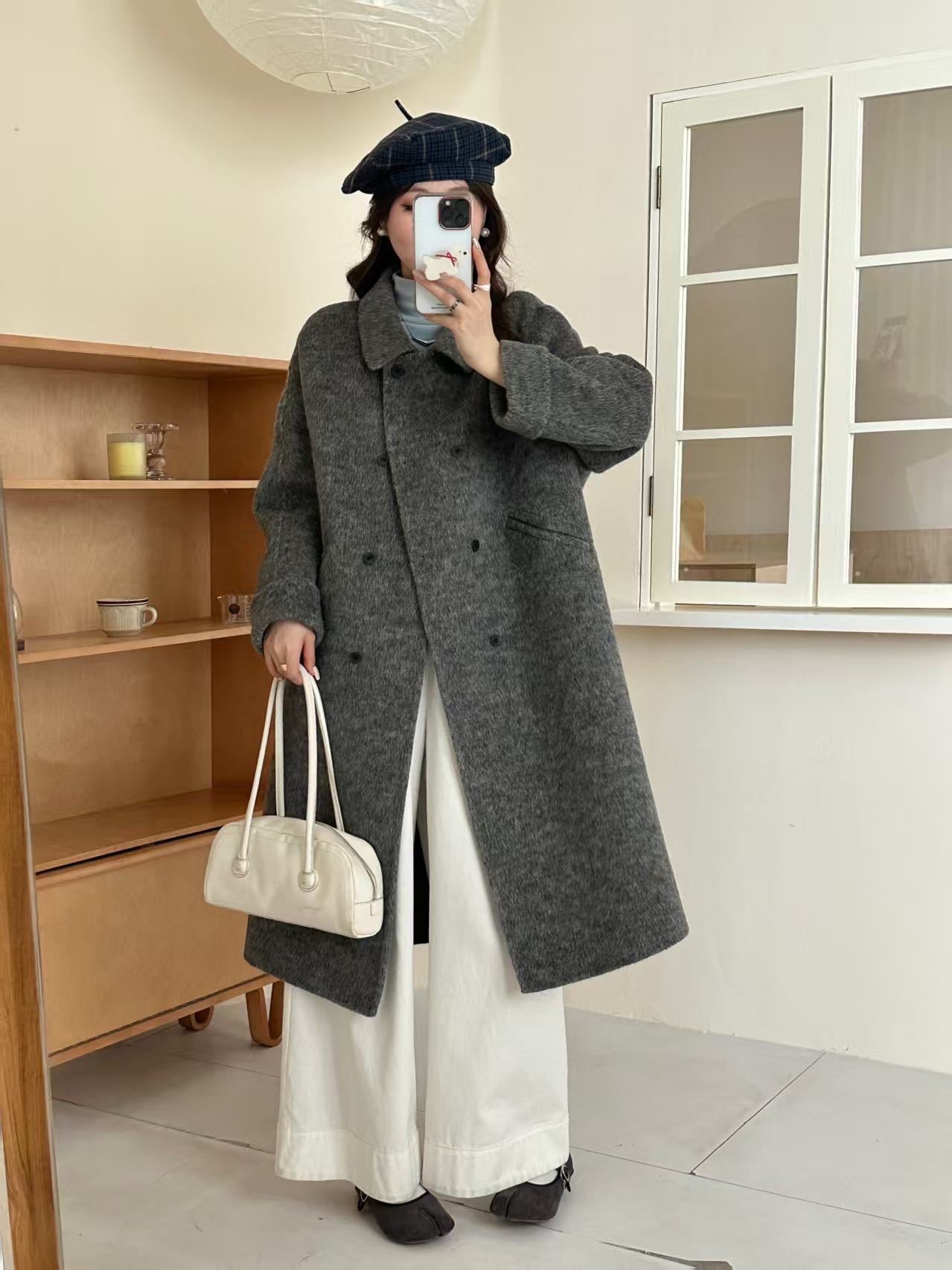 ハイエンドダブルブレストウールコート