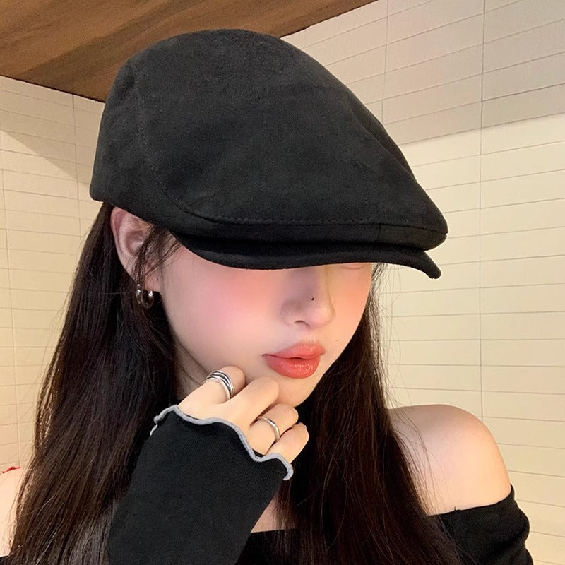 スエードフォワードキャップ