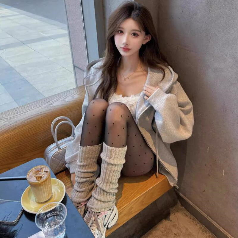 韓国×アメリカンシックなゆったりパーカー