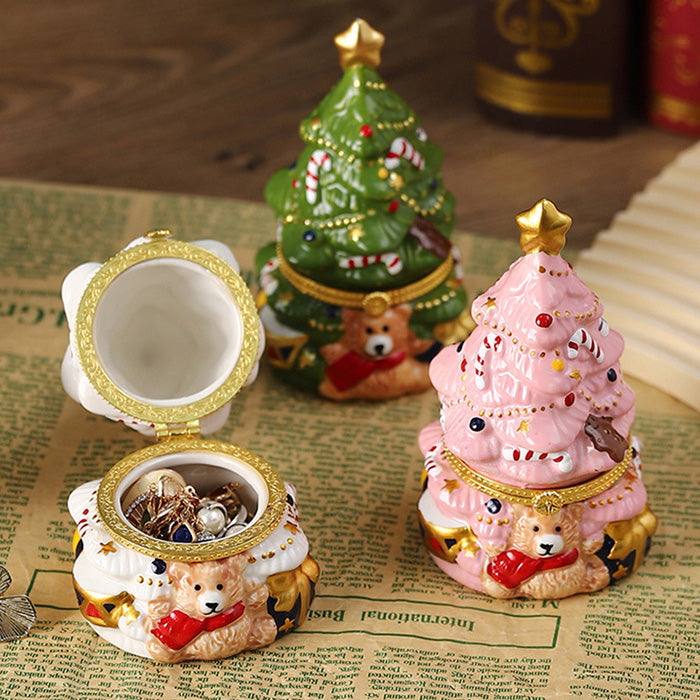 クリスマスツリーの小物入れ