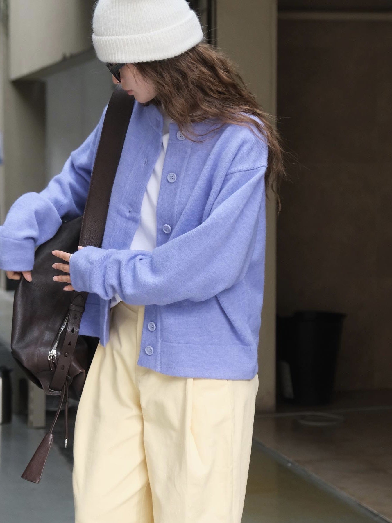 ウールニットカーディガン