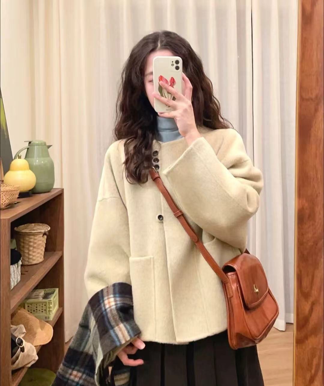 キューブライン ウールショートジャケット