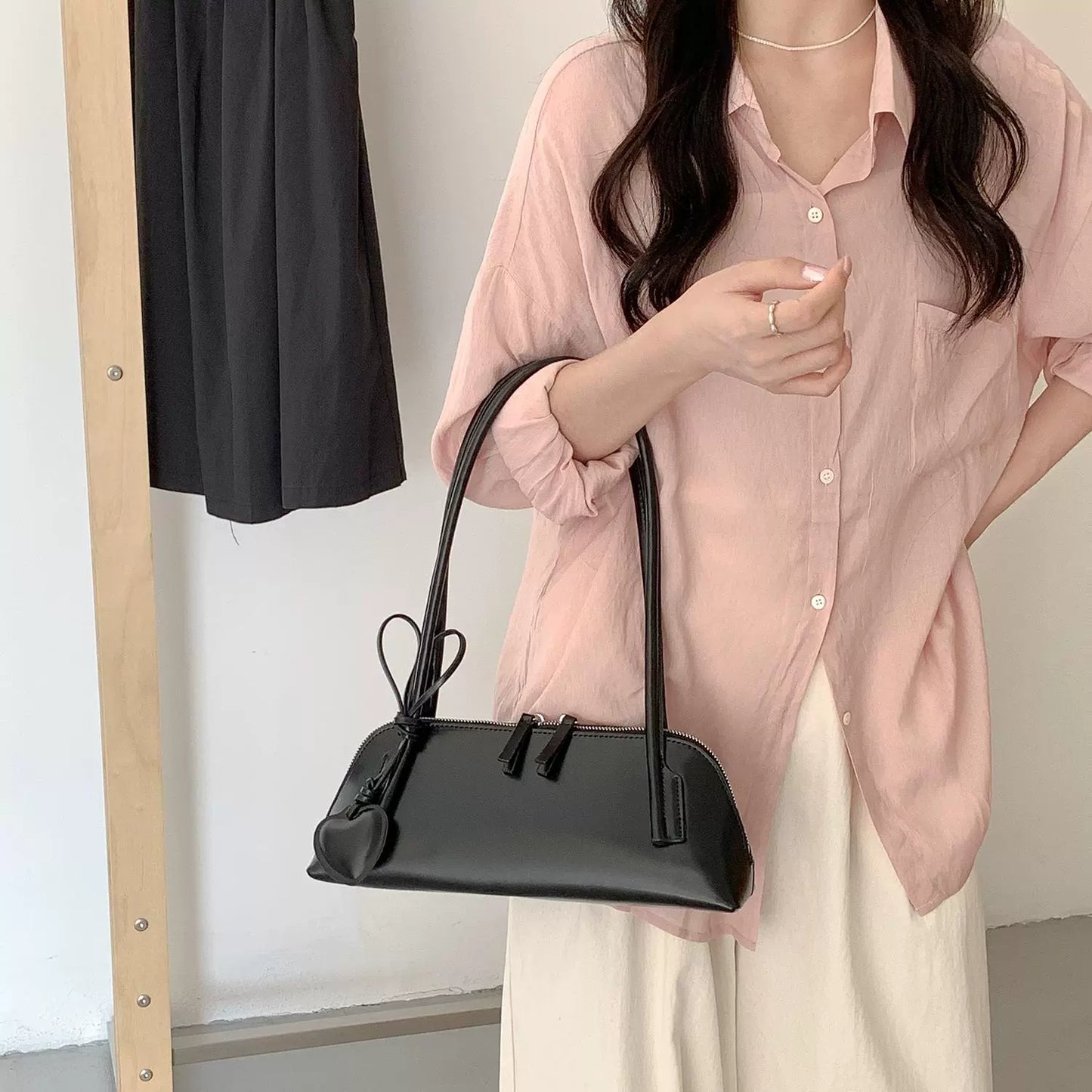 アシンメトリー ショルダーバッグ ハンドバッグ