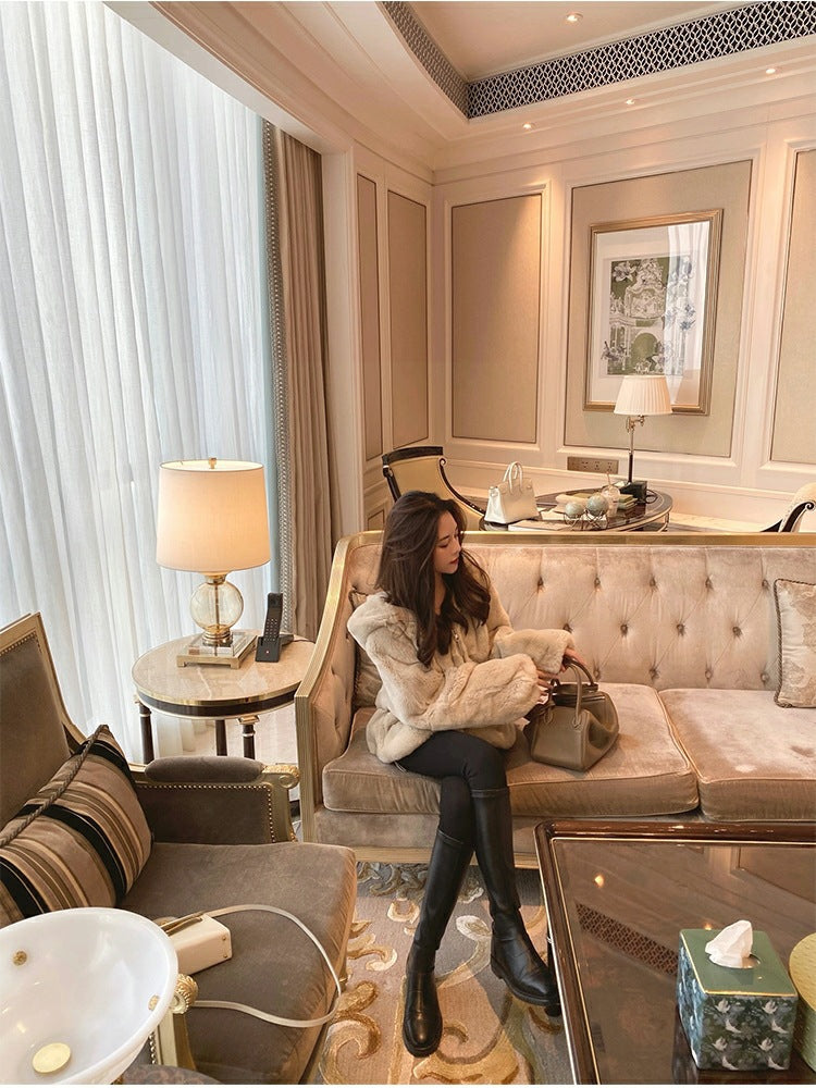 ふわふわルーズファーコート