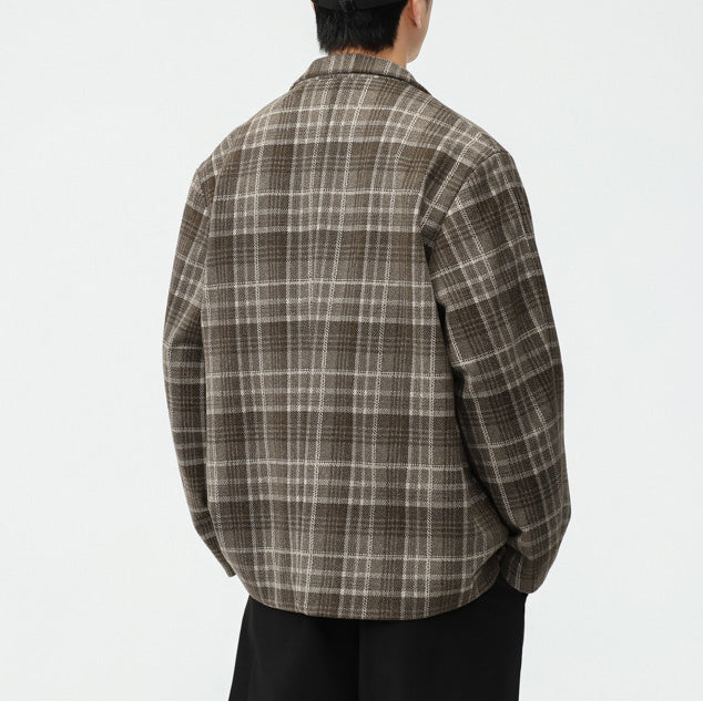 グレンチェックリラックステーラードジャケット