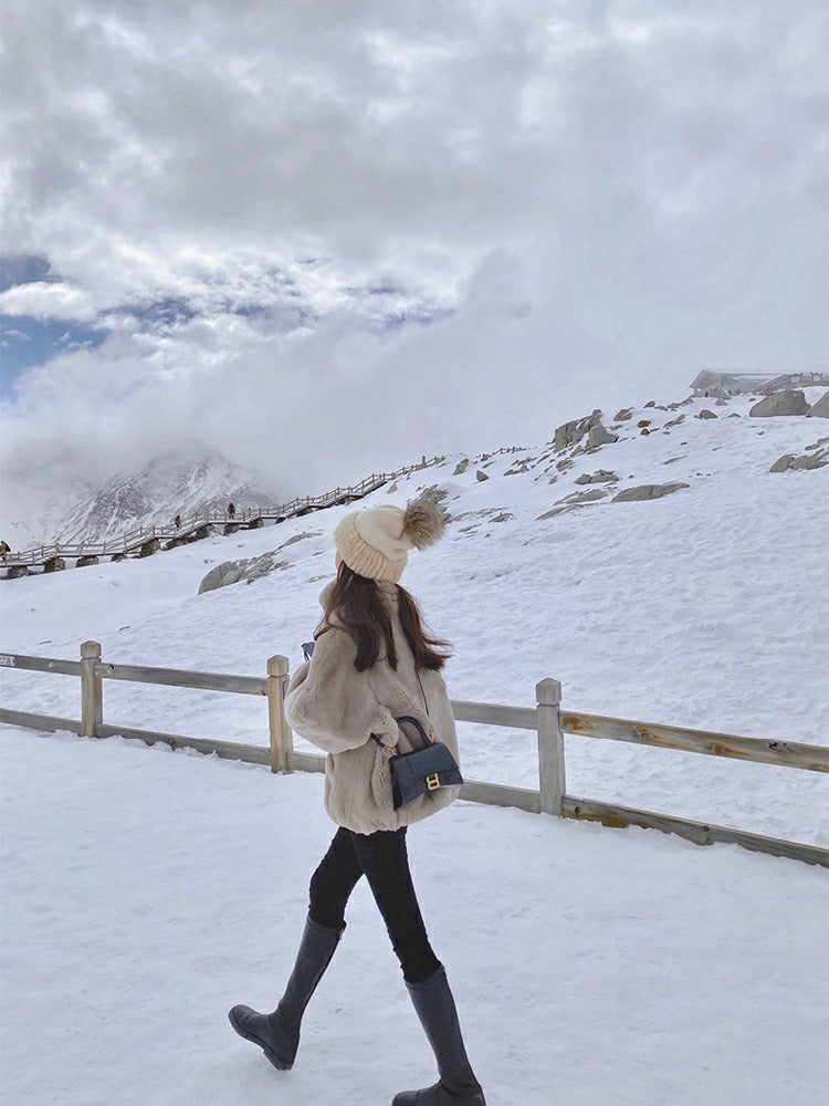 ふわふわルーズファーコート