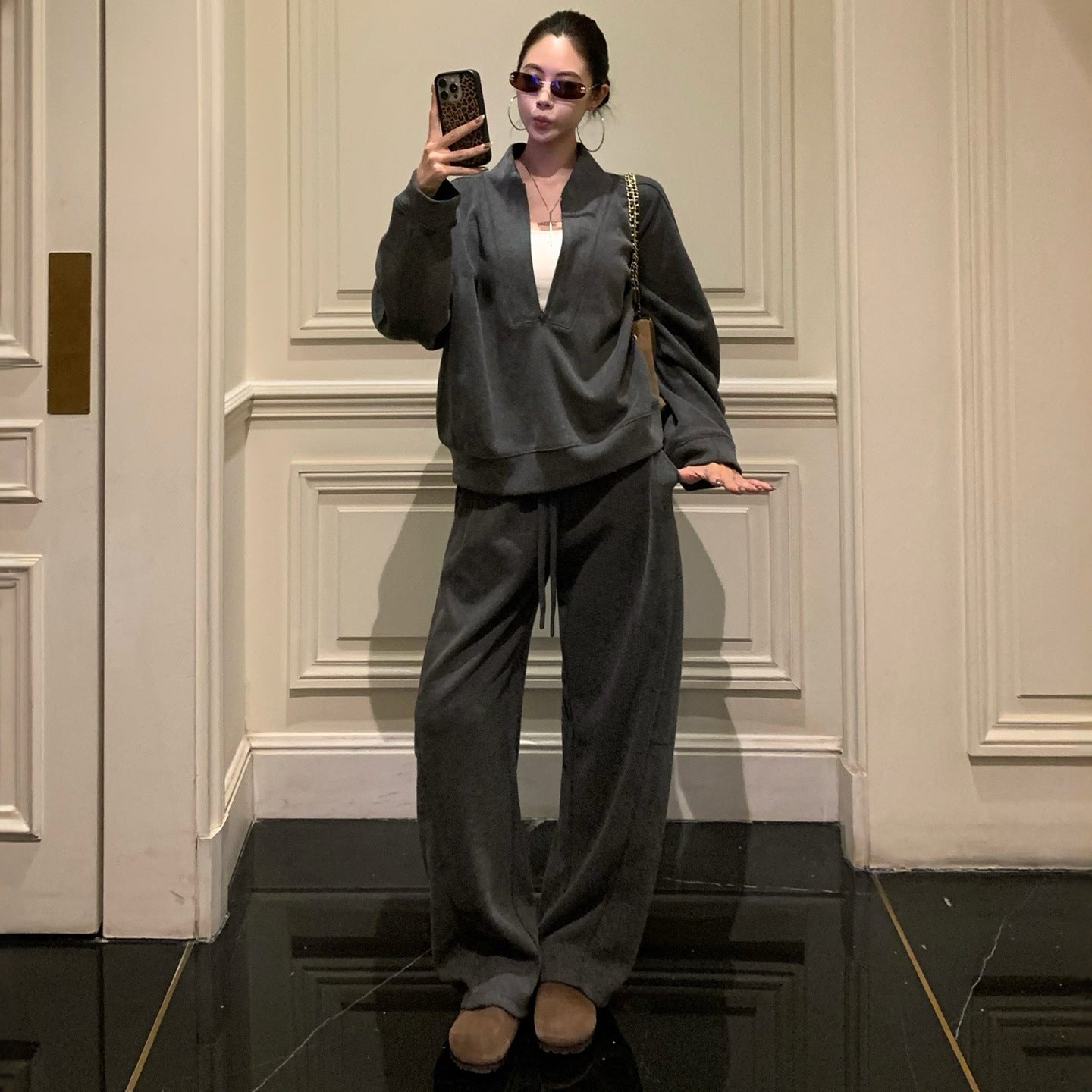 厚手スウェットツーピースセット