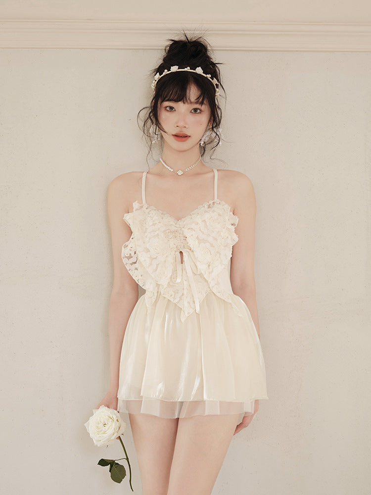 フェアリーレースオールインワン水着