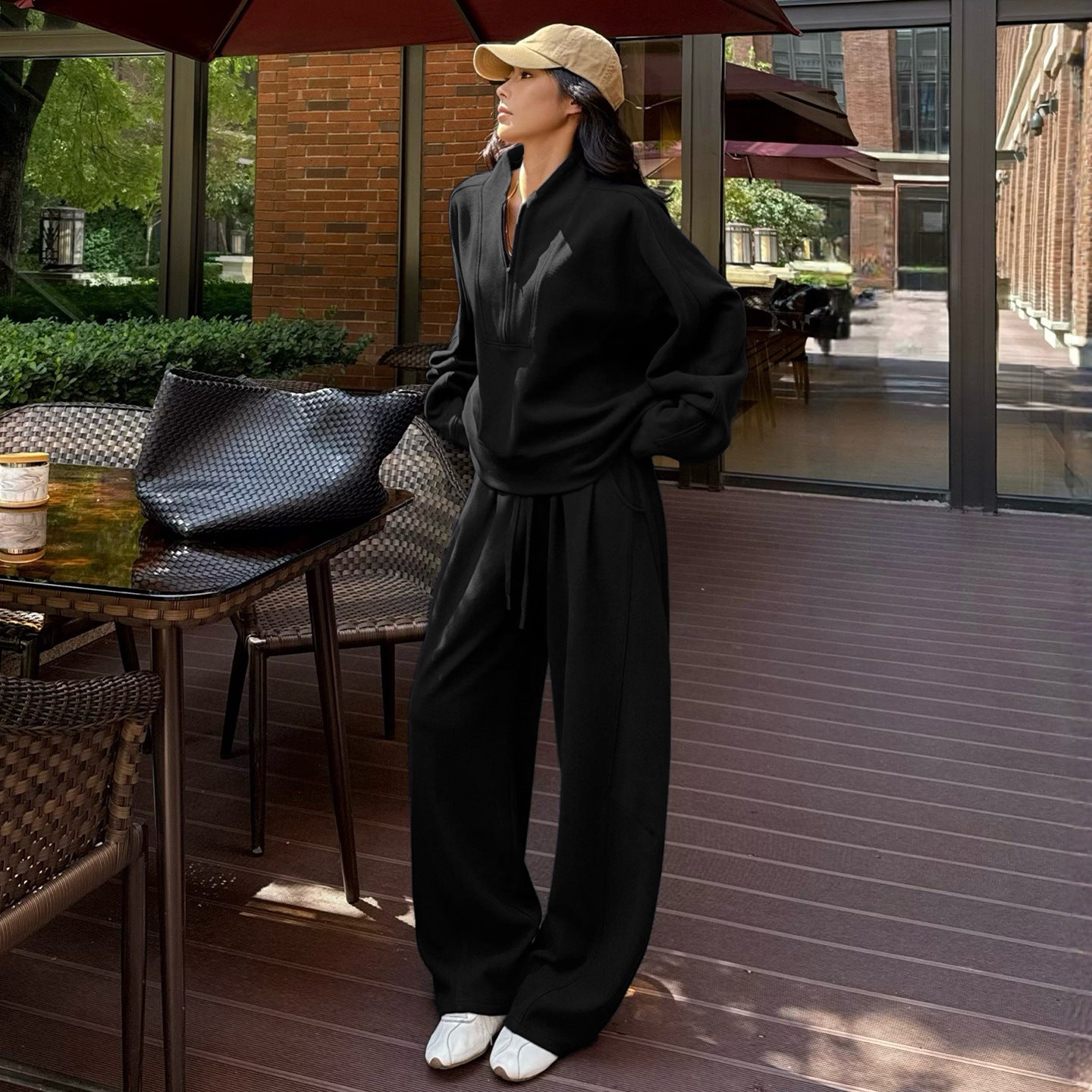 厚手スウェットツーピースセット