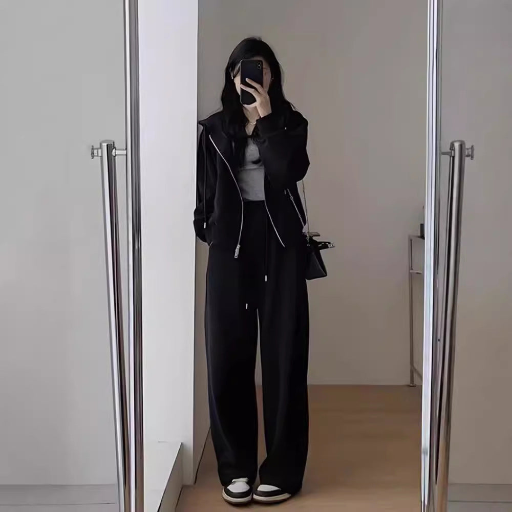 スポーティーカジュアル　スウェットツーピースセット