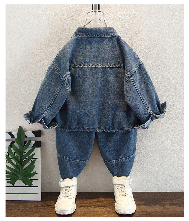 春のお出かけ デニムセットアップ