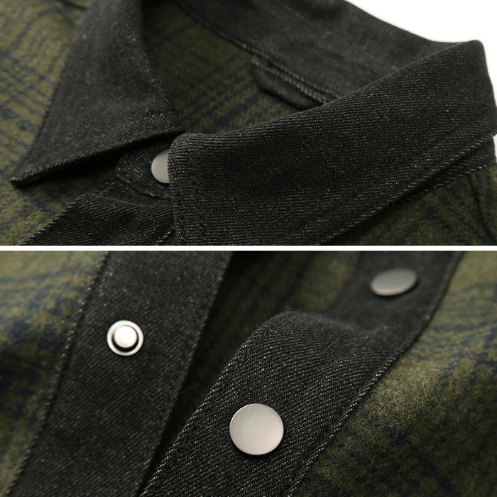 チェックシャツジャケット