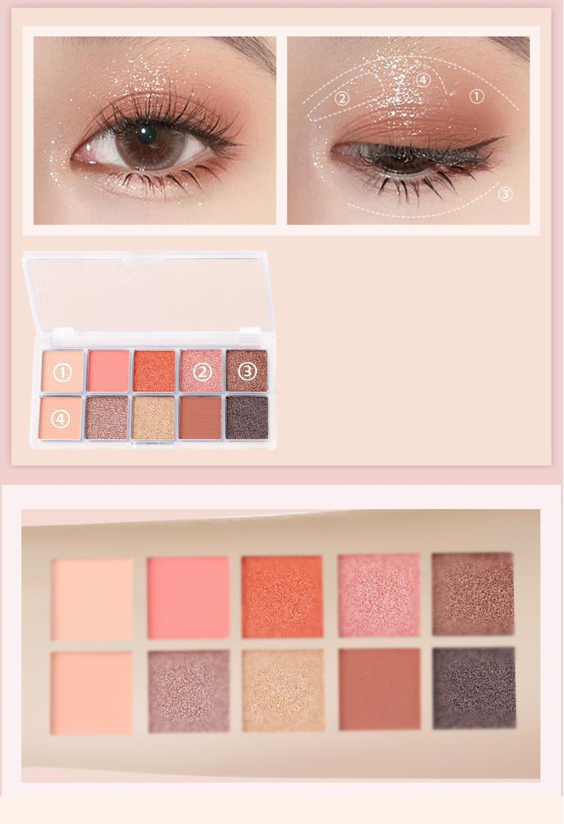 10色キャンディカラーアイシャドウパレット