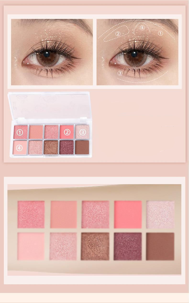 10色キャンディカラーアイシャドウパレット