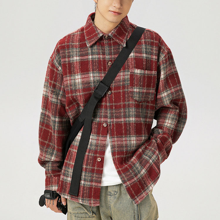 レトロチェックシャツ