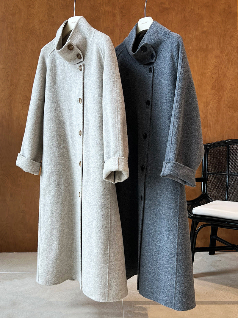 リバーシブルウールコート